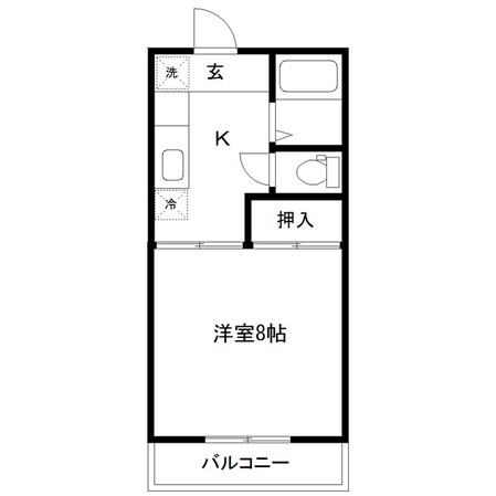 シャトーヒロの物件間取画像